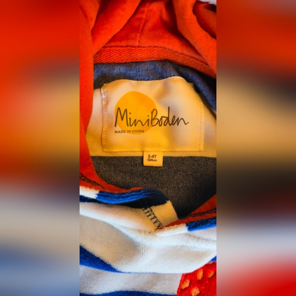 Mini Boden Terry Swim Cover UP - Picture 2 of 2